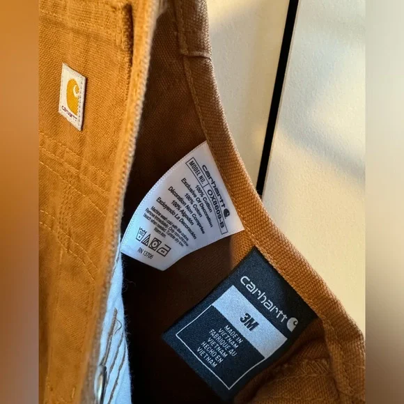 NWOT Carhartt Brown Kids Overalls- 3 Month - Picture 2 of 3